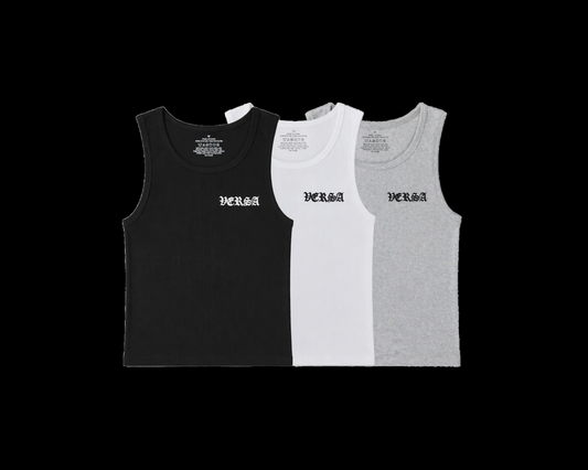 VERSA RIBBED VESTS - 3PK