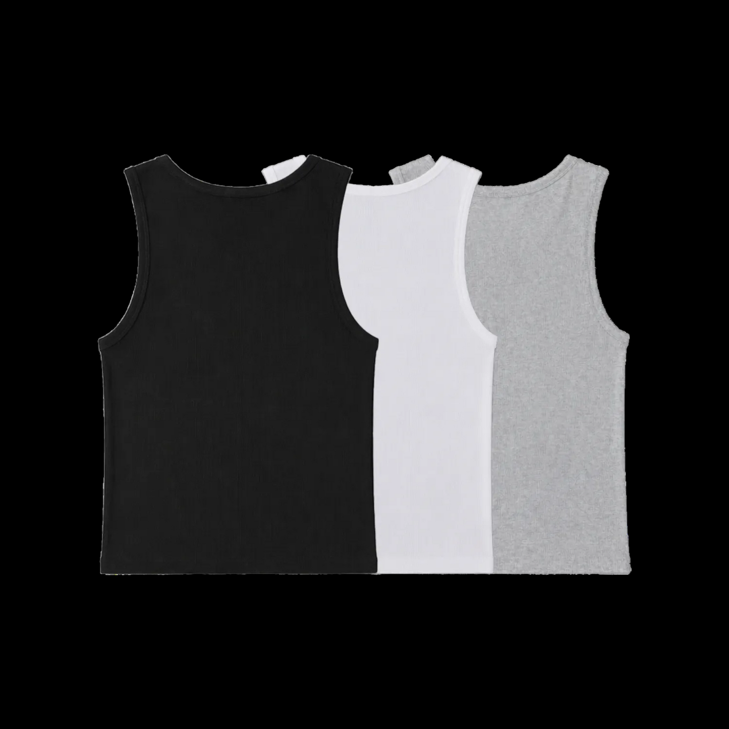VERSA RIBBED VESTS - 3PK